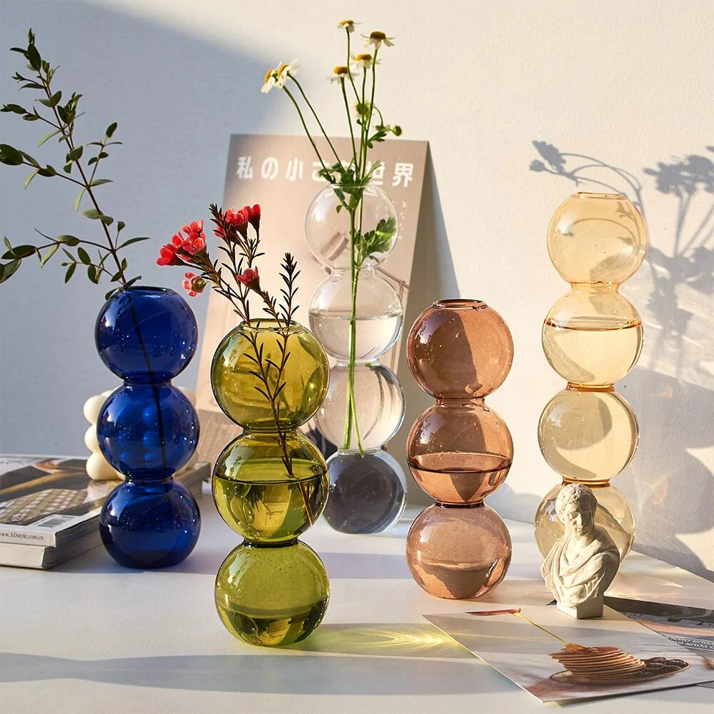 Creative Bubble Glass Vase Home Decor